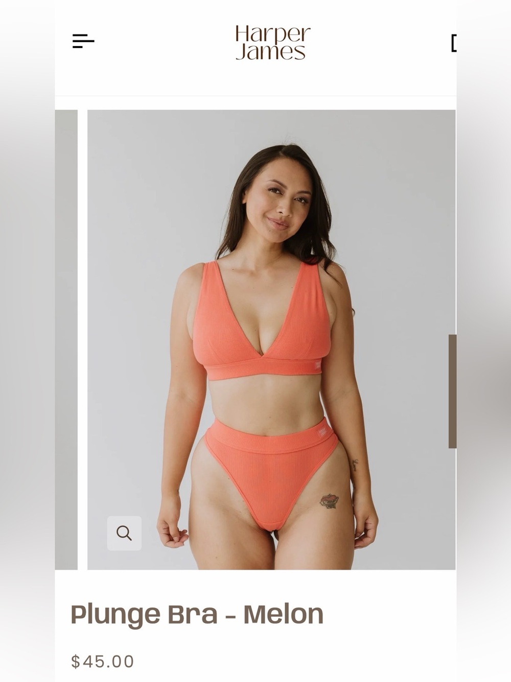 Melon Plunge Bikini Set